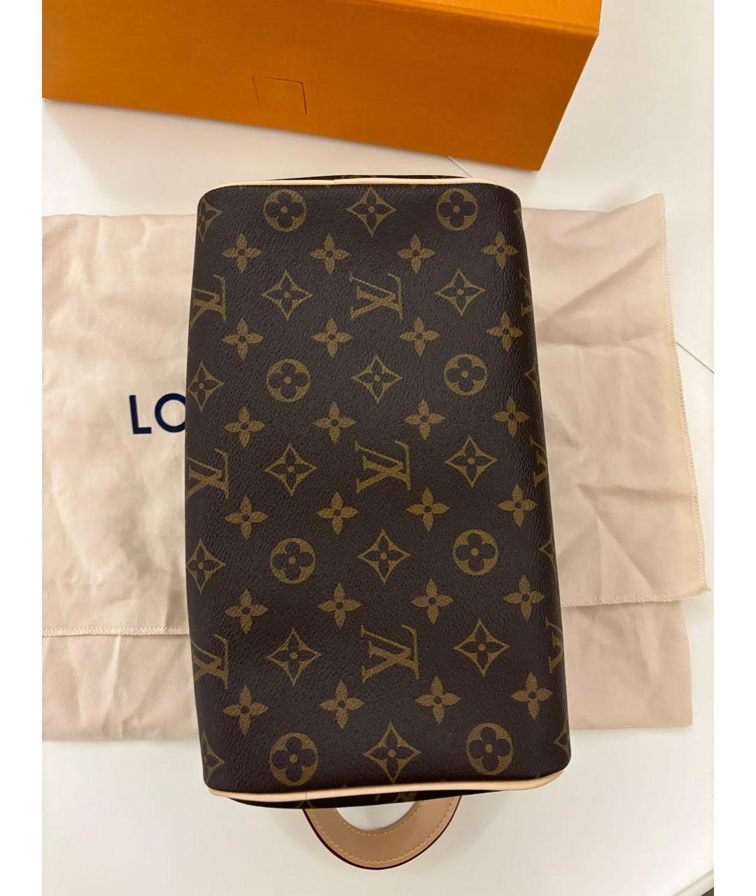 LOUIS VUITTON Коричневая косметичка, фото 3