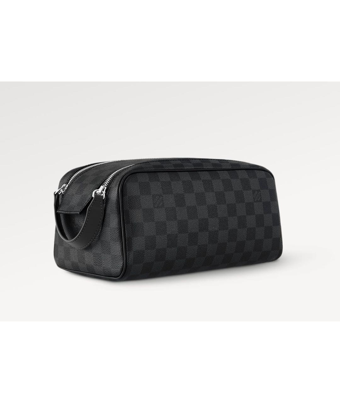 LOUIS VUITTON Черная косметичка, фото 9