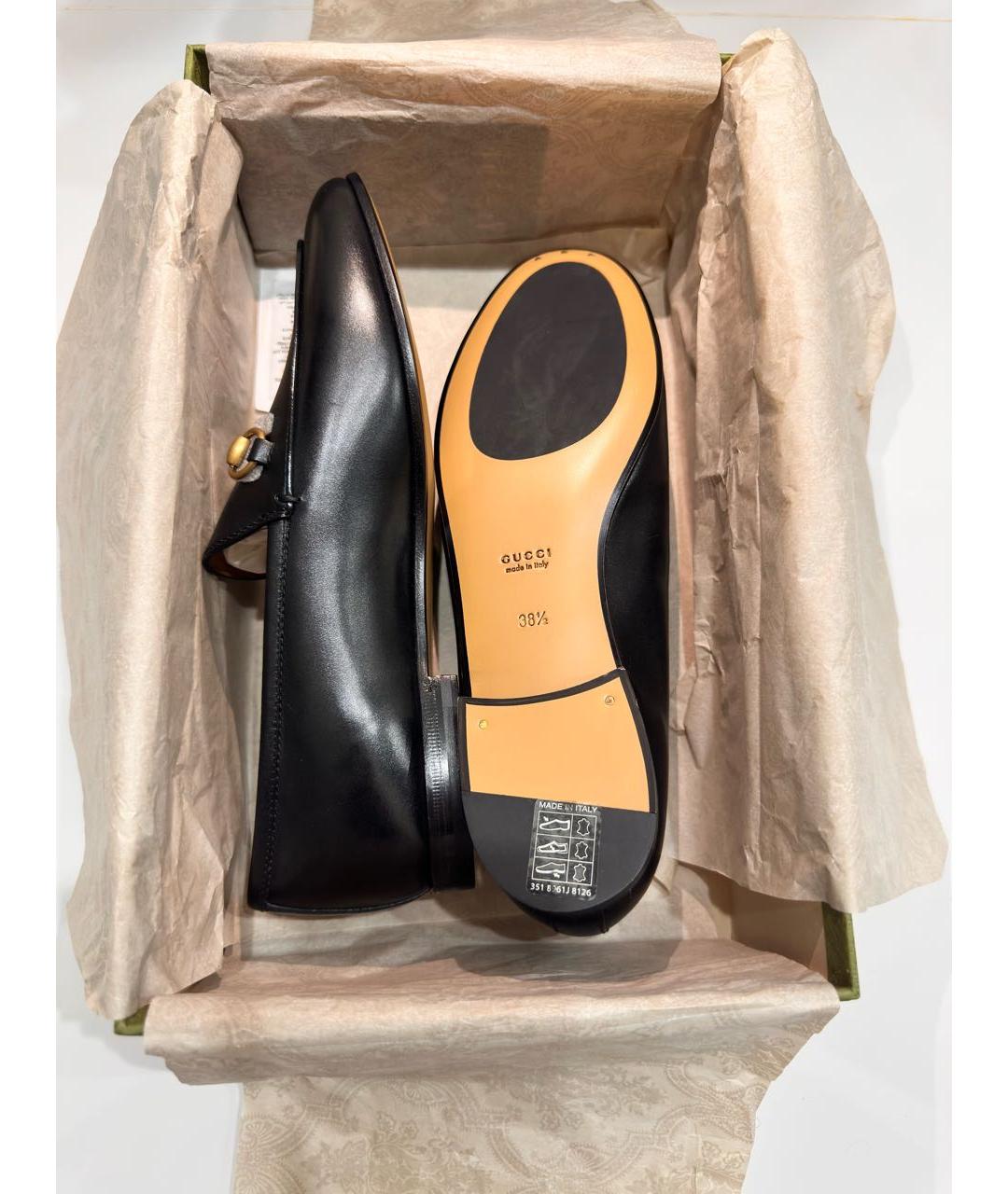 GUCCI Черные кожаные лоферы, фото 8