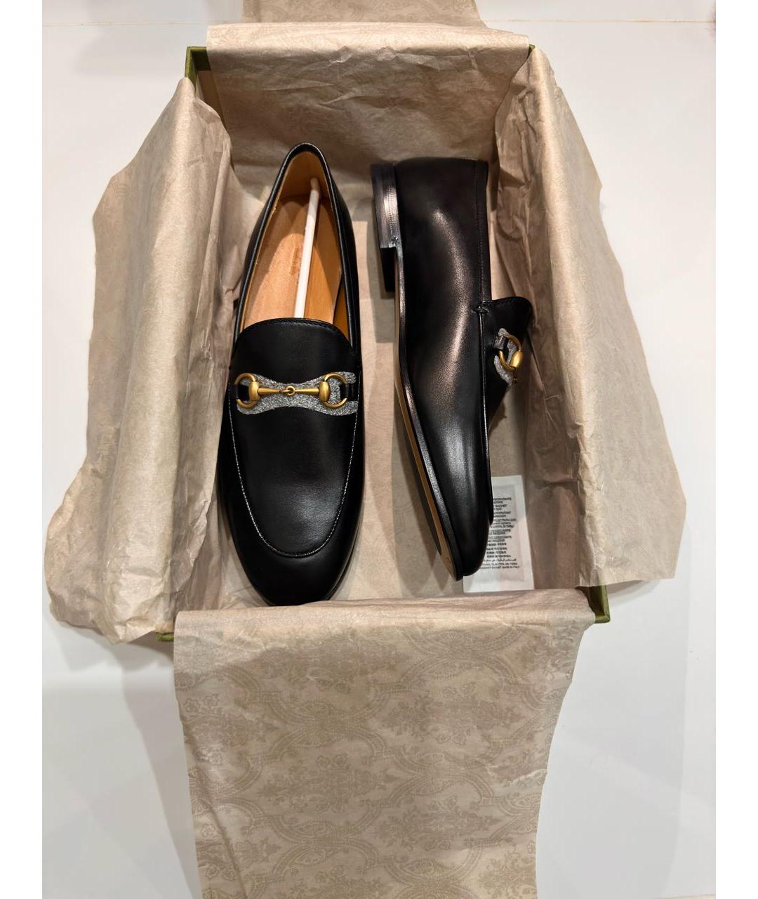 GUCCI Черные кожаные лоферы, фото 7