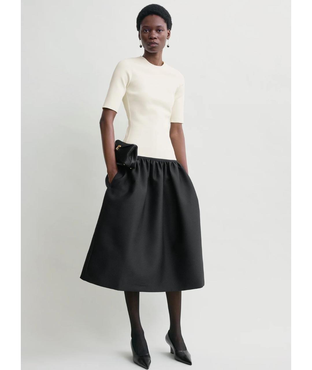 TOTEME Бежевое вискозное коктейльное платье, фото 3