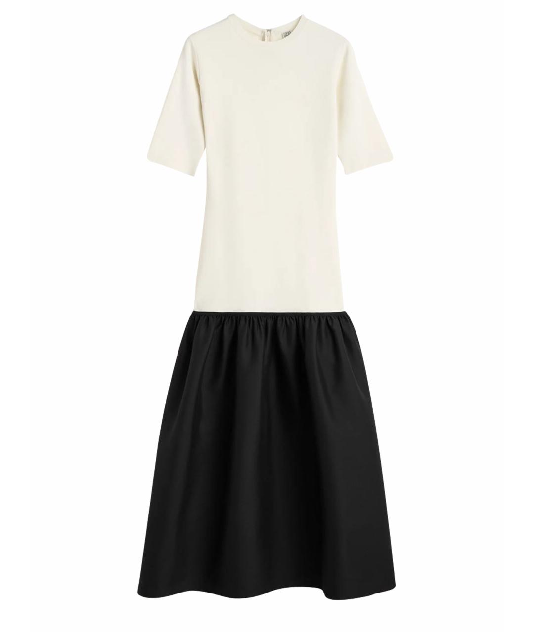 TOTEME Бежевое вискозное коктейльное платье, фото 1