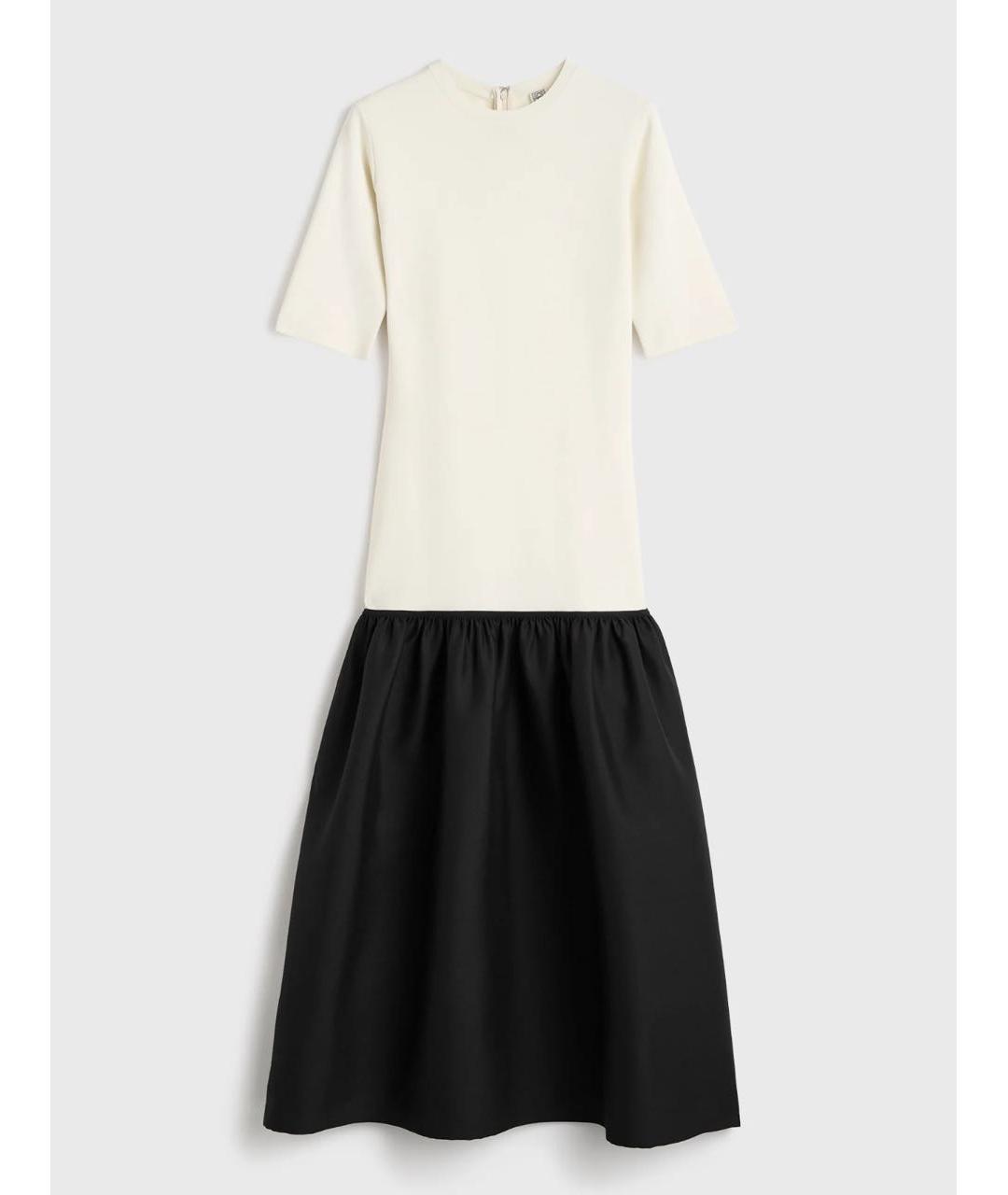 TOTEME Бежевое вискозное коктейльное платье, фото 4