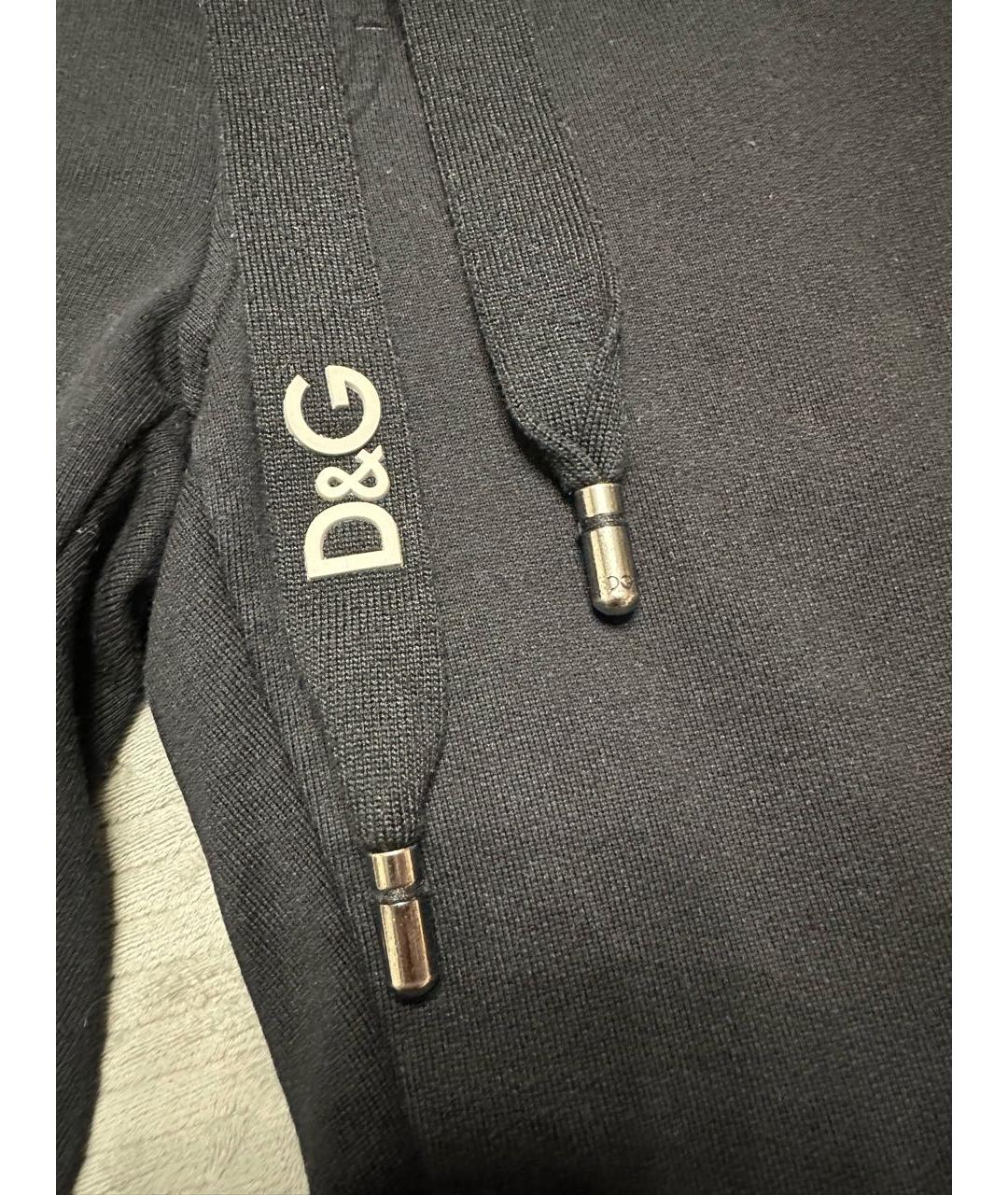 DOLCE&GABBANA Черные хлопковые шорты, фото 4