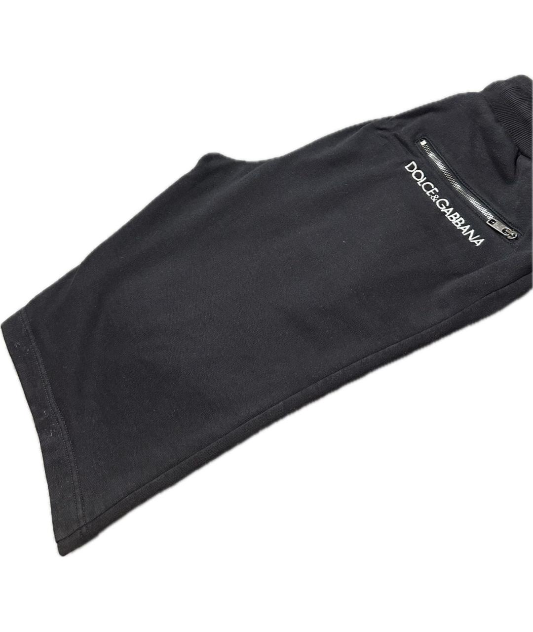 DOLCE&GABBANA Черные хлопковые шорты, фото 2