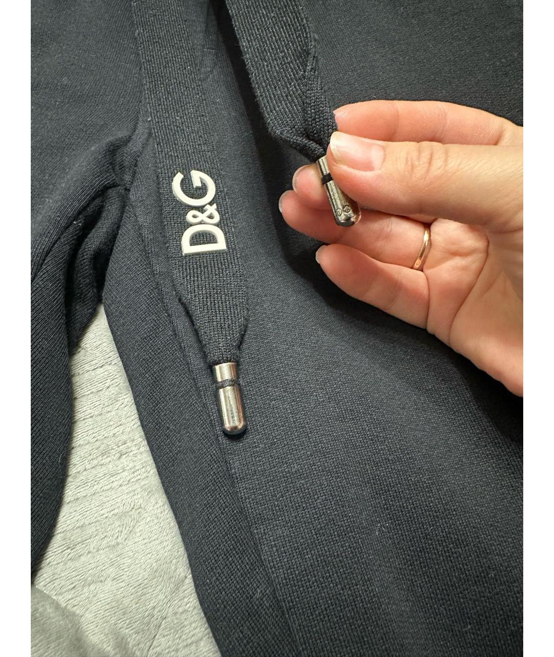 DOLCE&GABBANA Черные хлопковые шорты, фото 3