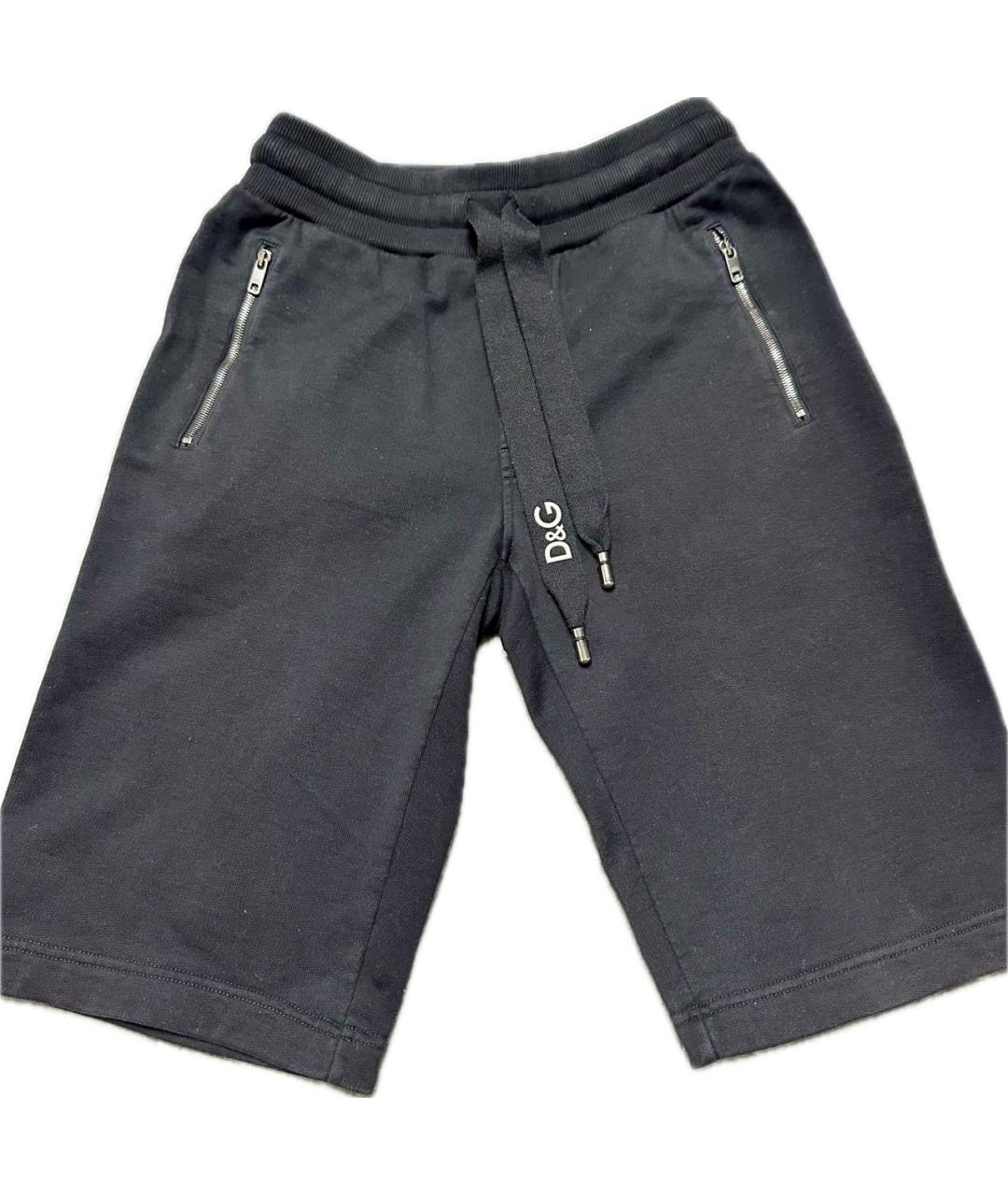 DOLCE&GABBANA Черные хлопковые шорты, фото 7