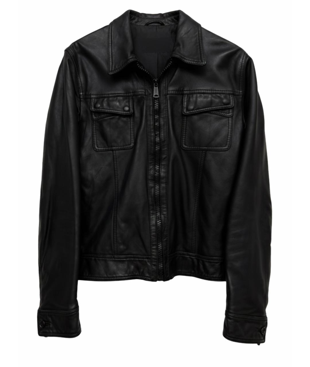 CHRISTIAN DIOR Черная кожаная куртка, фото 1