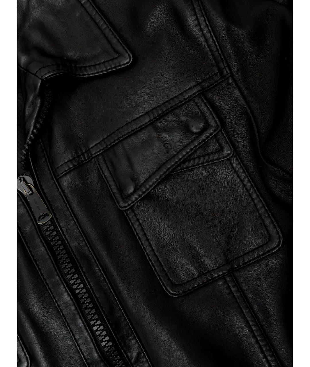 CHRISTIAN DIOR Черная кожаная куртка, фото 5