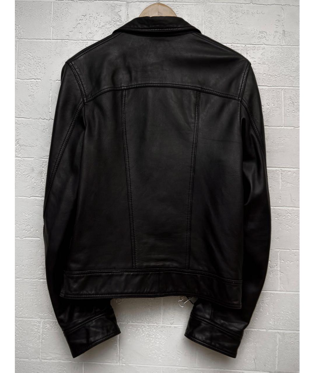CHRISTIAN DIOR Черная кожаная куртка, фото 2