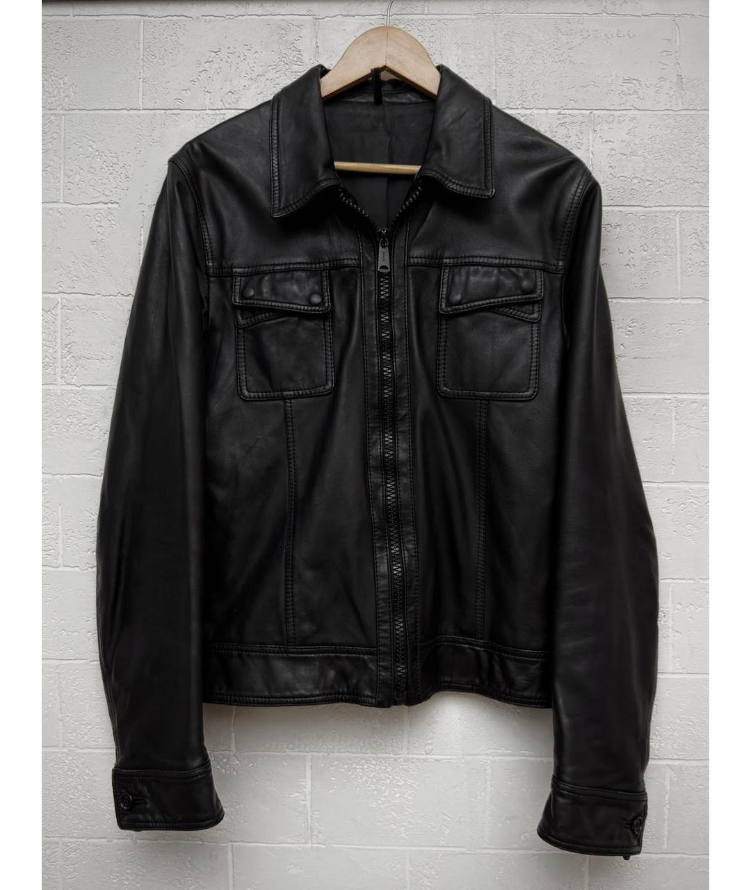 CHRISTIAN DIOR Черная кожаная куртка, фото 9