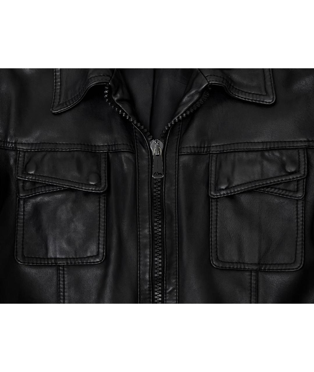 CHRISTIAN DIOR Черная кожаная куртка, фото 3