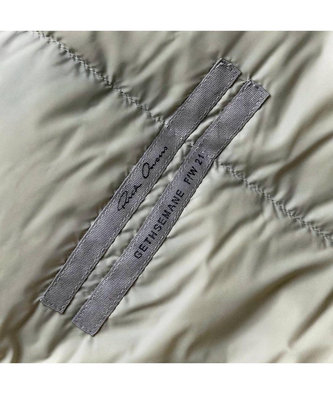 RICK OWENS Бежевый полиамидовый пуховик, фото 4