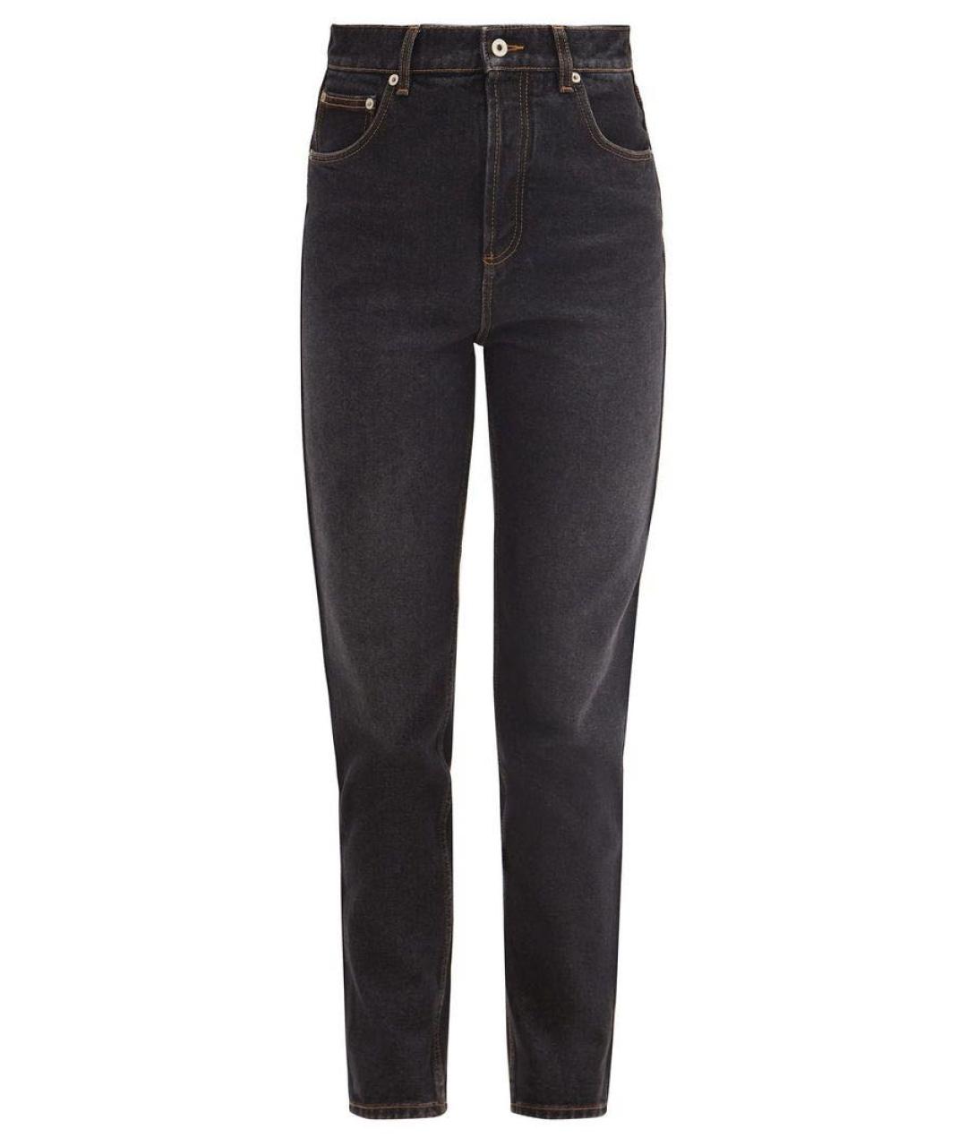 LOEWE Черные хлопковые прямые джинсы, фото 6