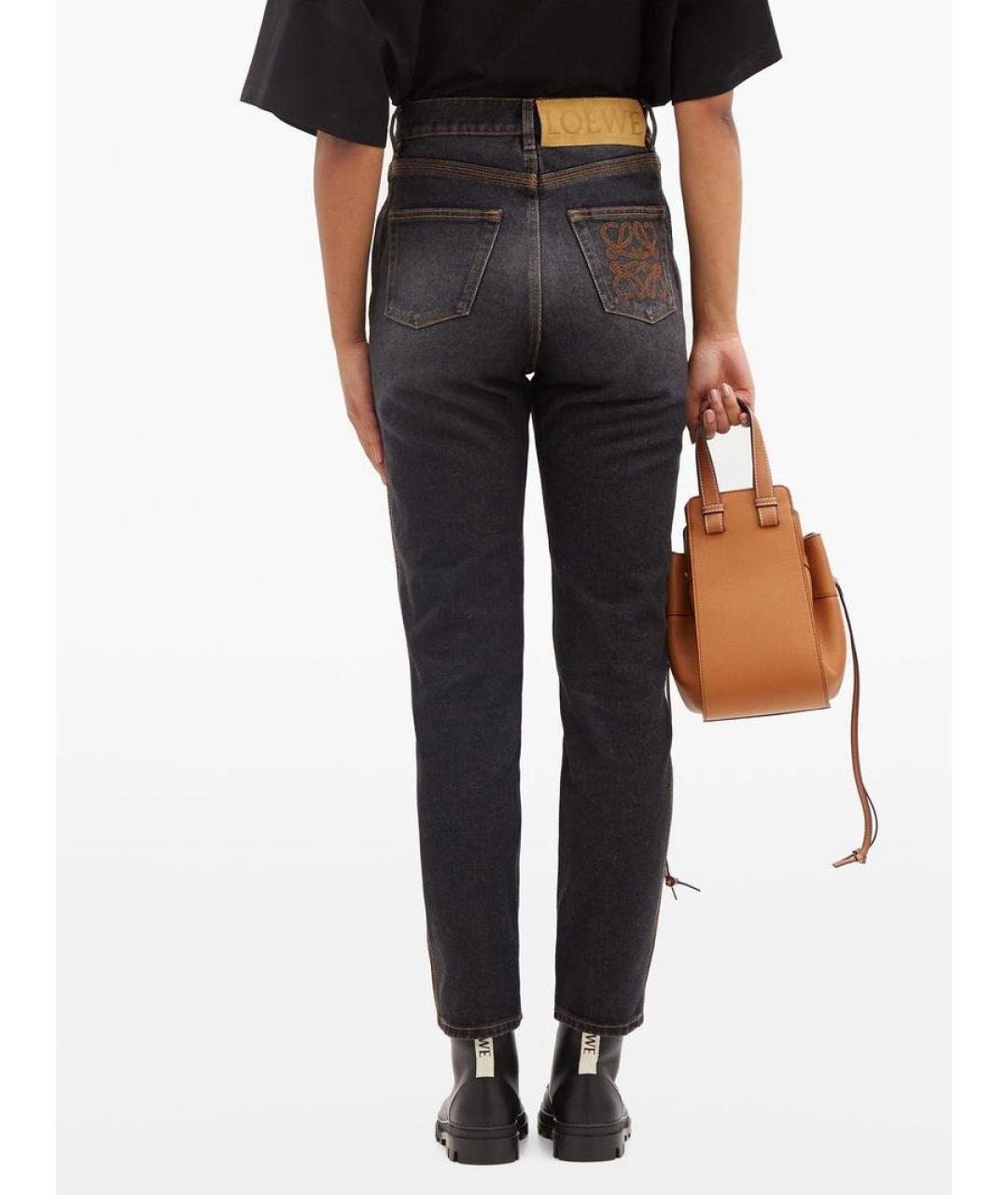 LOEWE Черные хлопковые прямые джинсы, фото 8