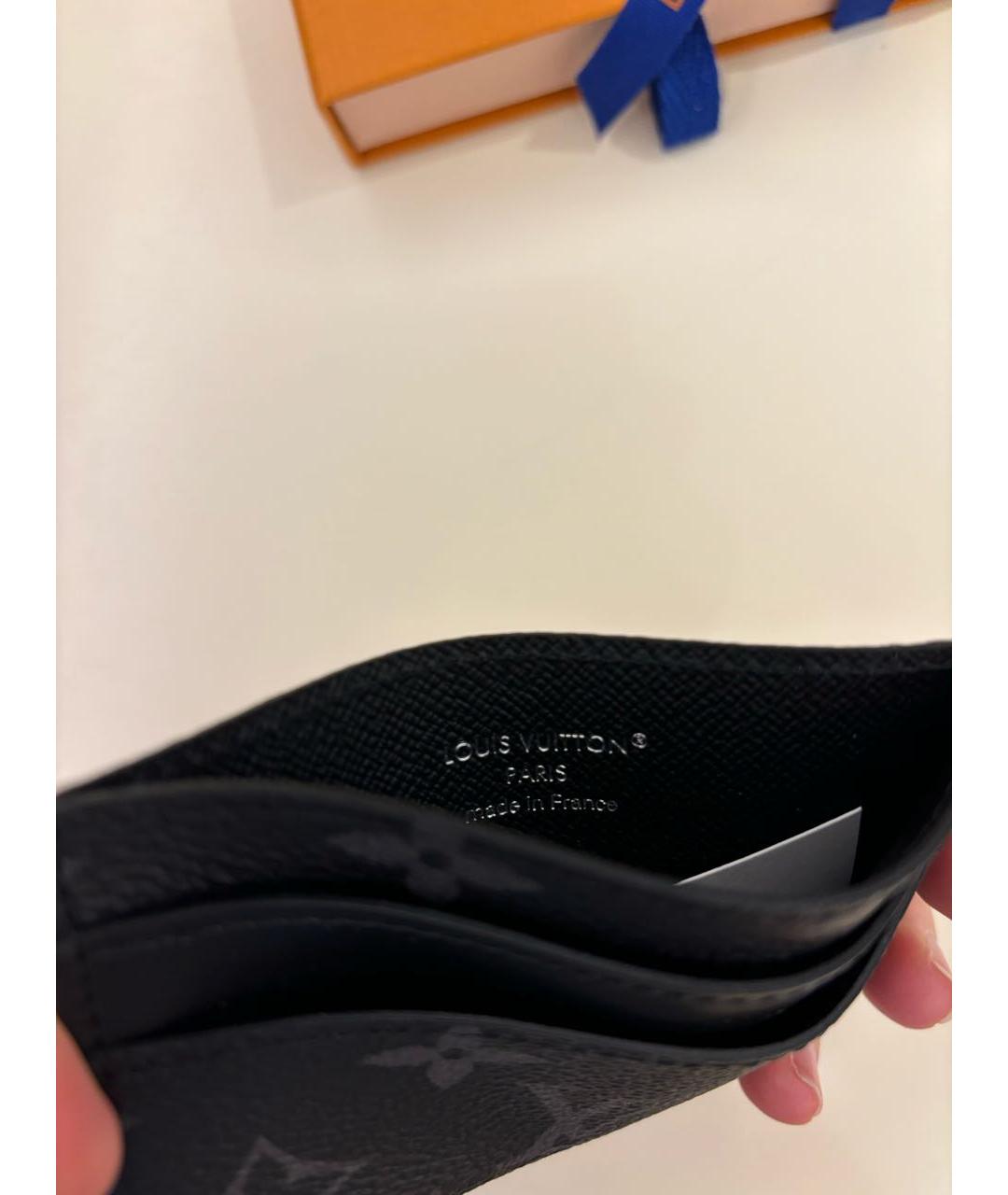 LOUIS VUITTON Черный кардхолдер, фото 4