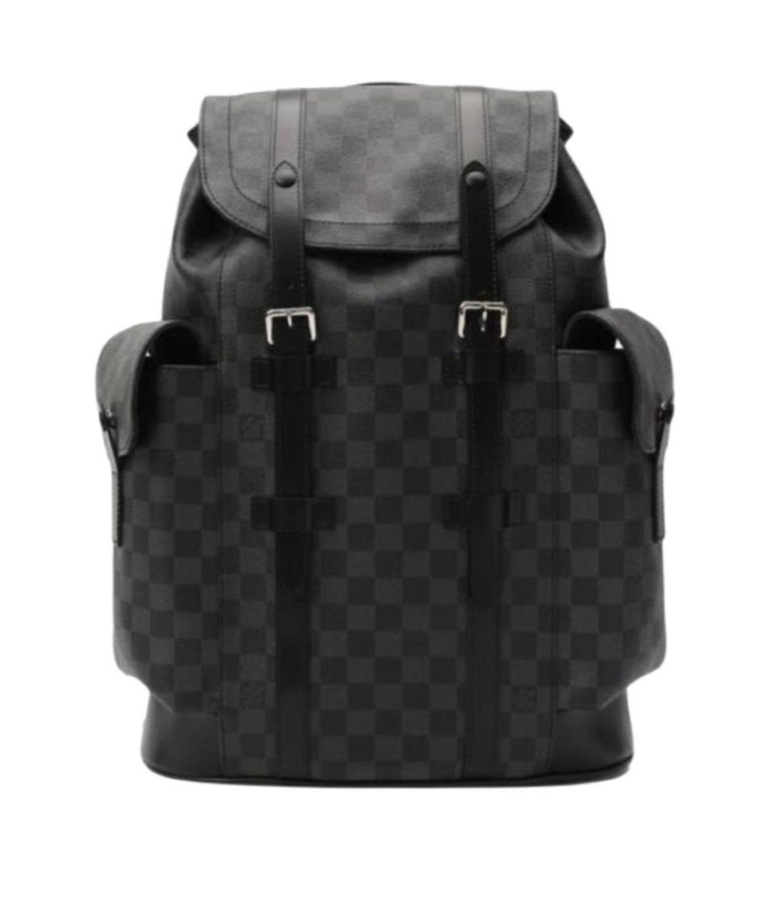 LOUIS VUITTON Серый кожаный рюкзак, фото 1