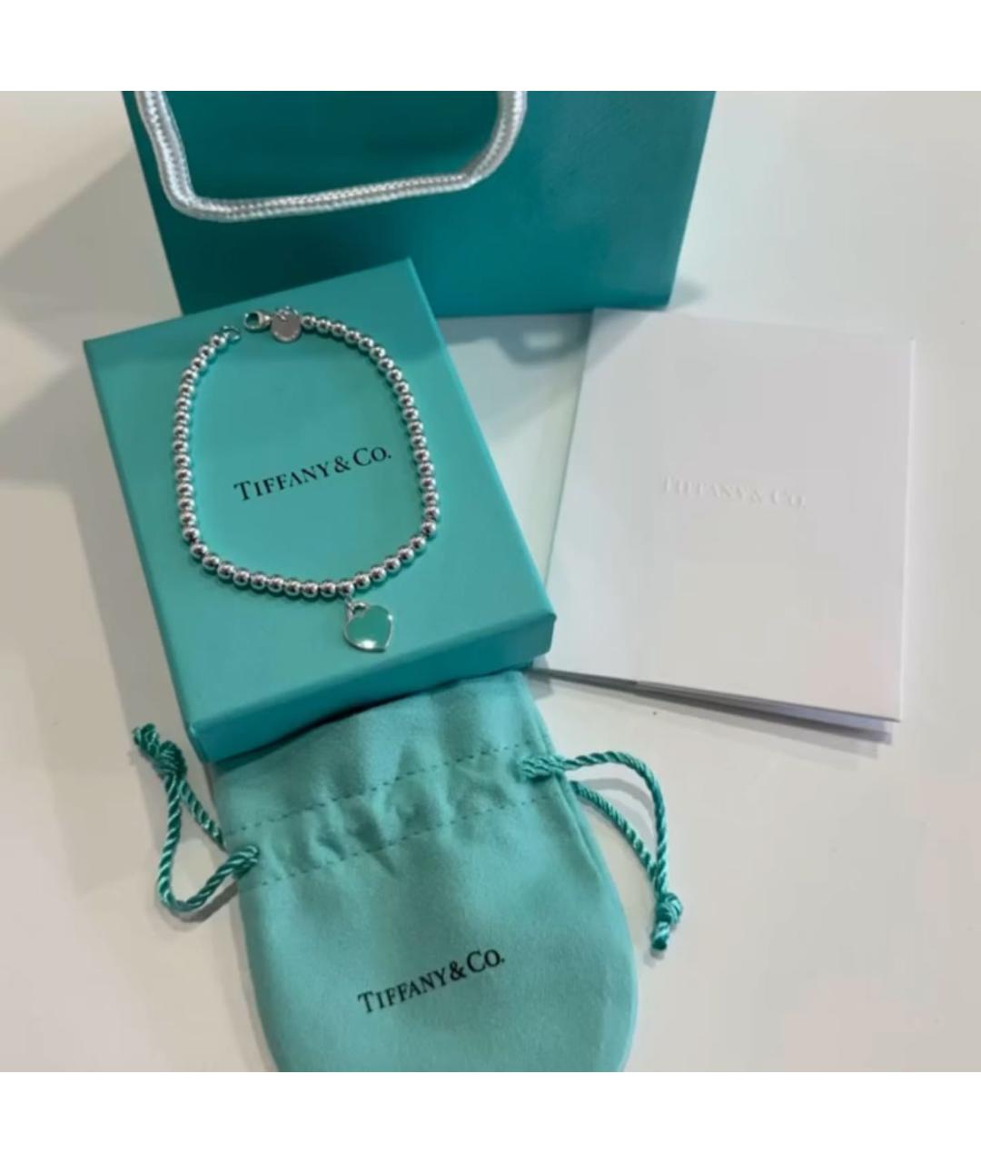 TIFFANY&CO Серебрянный серебряный браслет, фото 3