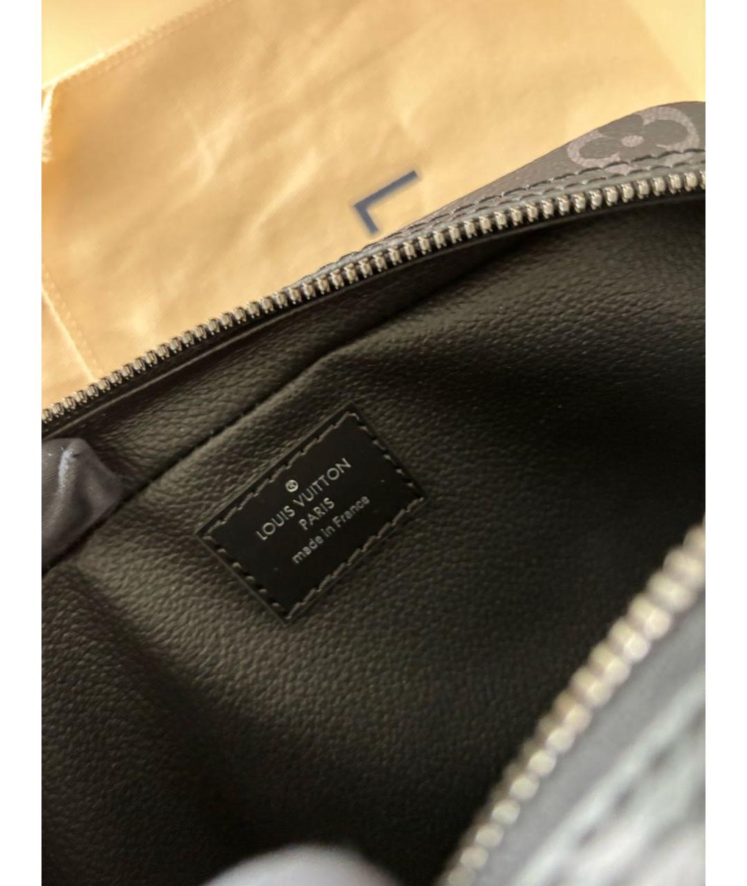 LOUIS VUITTON Черная косметичка, фото 7