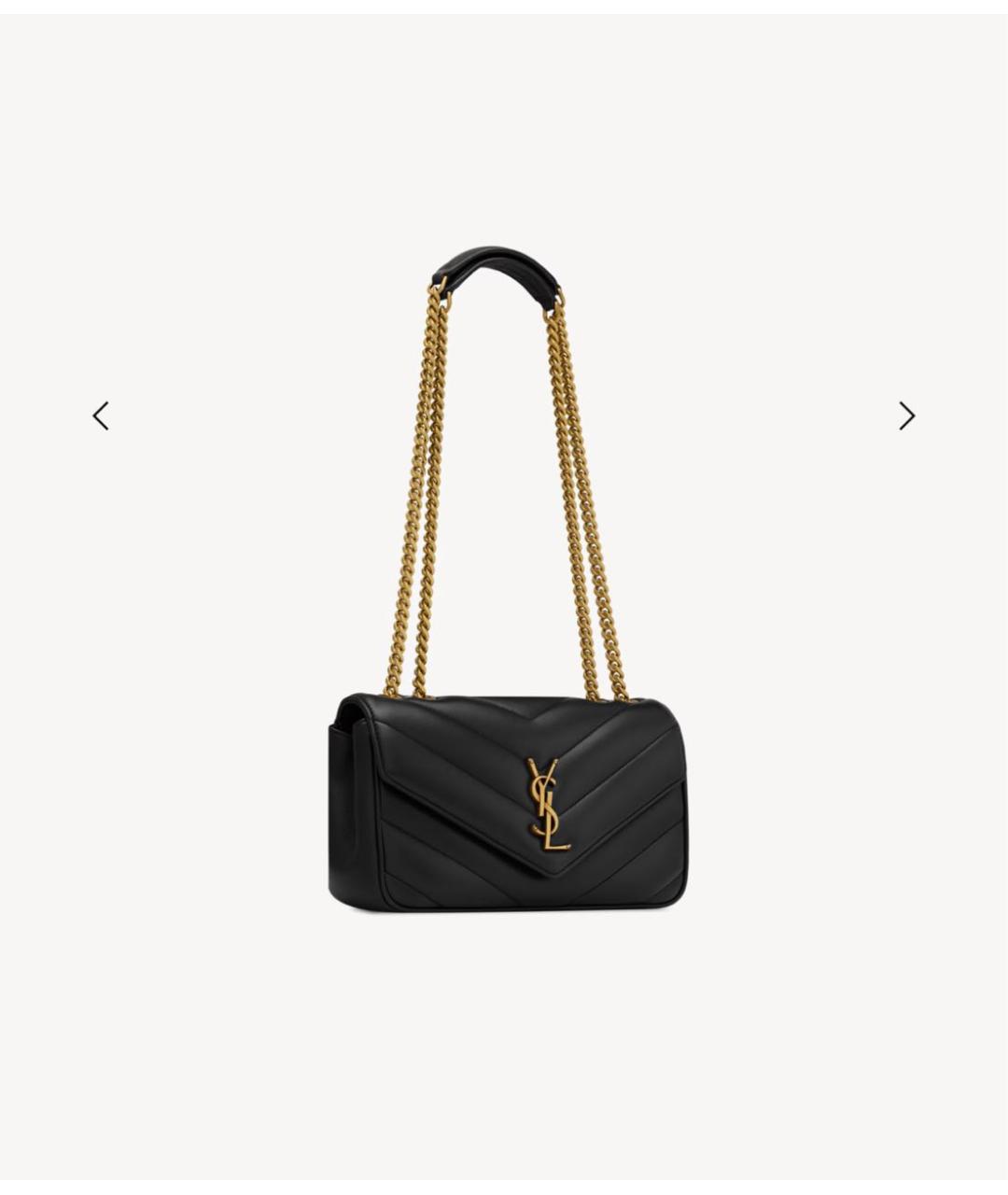 SAINT LAURENT Черная кожаная сумка через плечо, фото 2