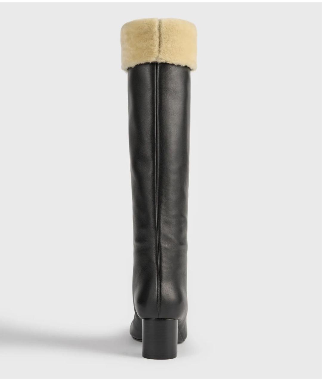 TOTEME Черные кожаные сапоги, фото 3