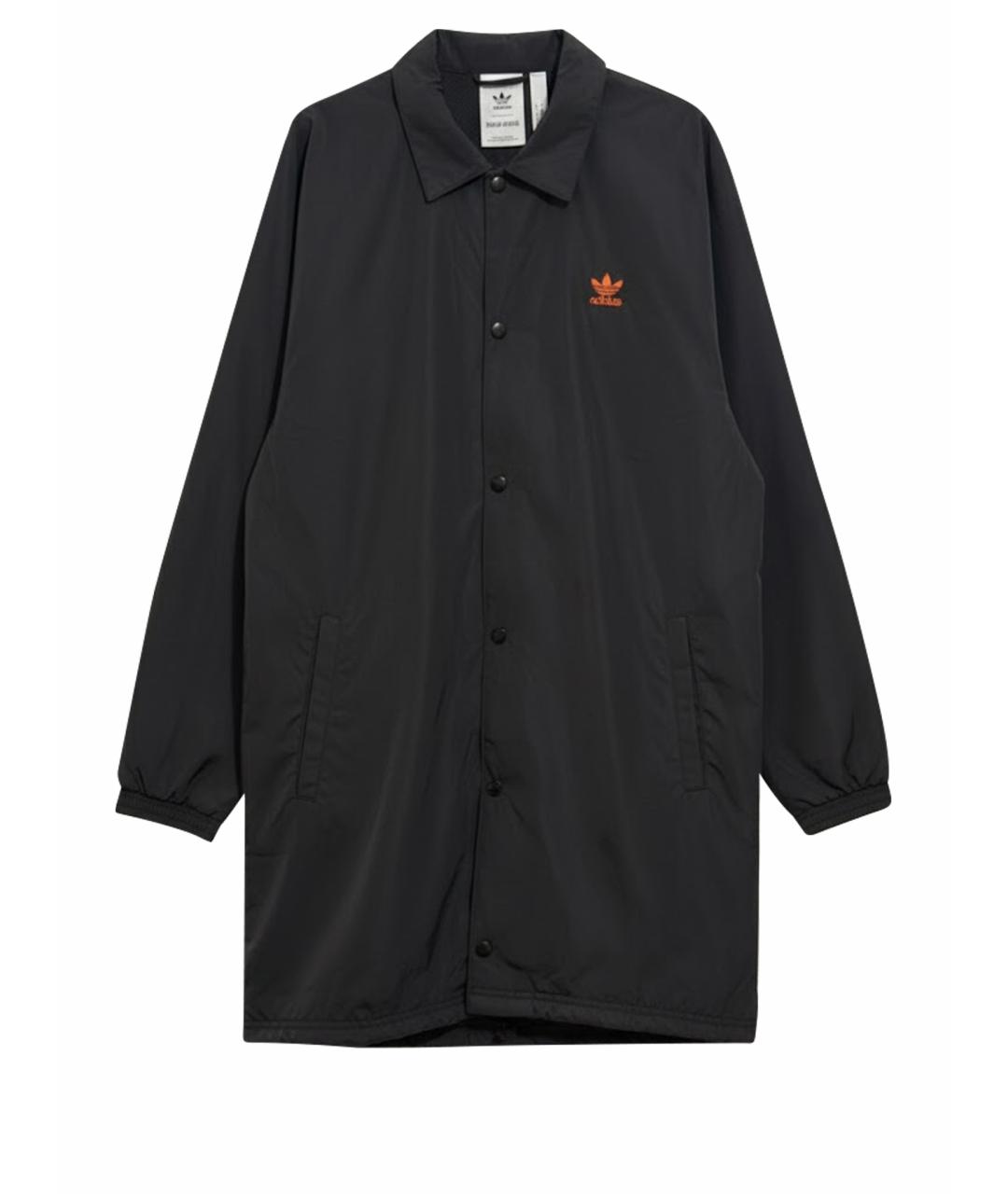 ADIDAS Черная полиэстеровая куртка, фото 1