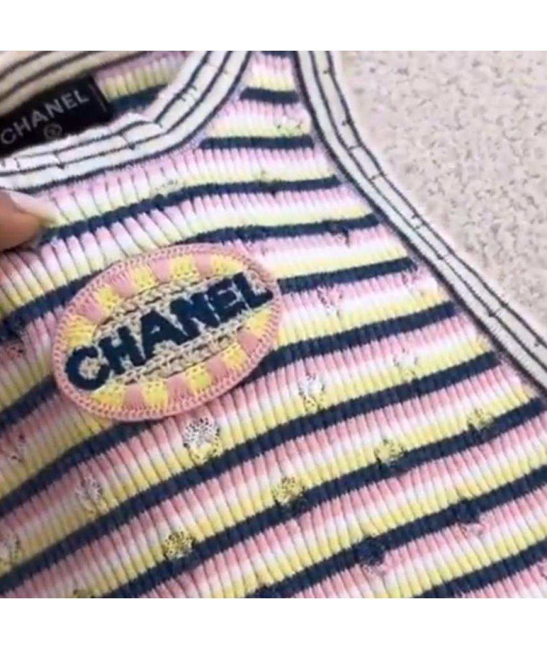 CHANEL Мульти хлопковая майка, фото 5