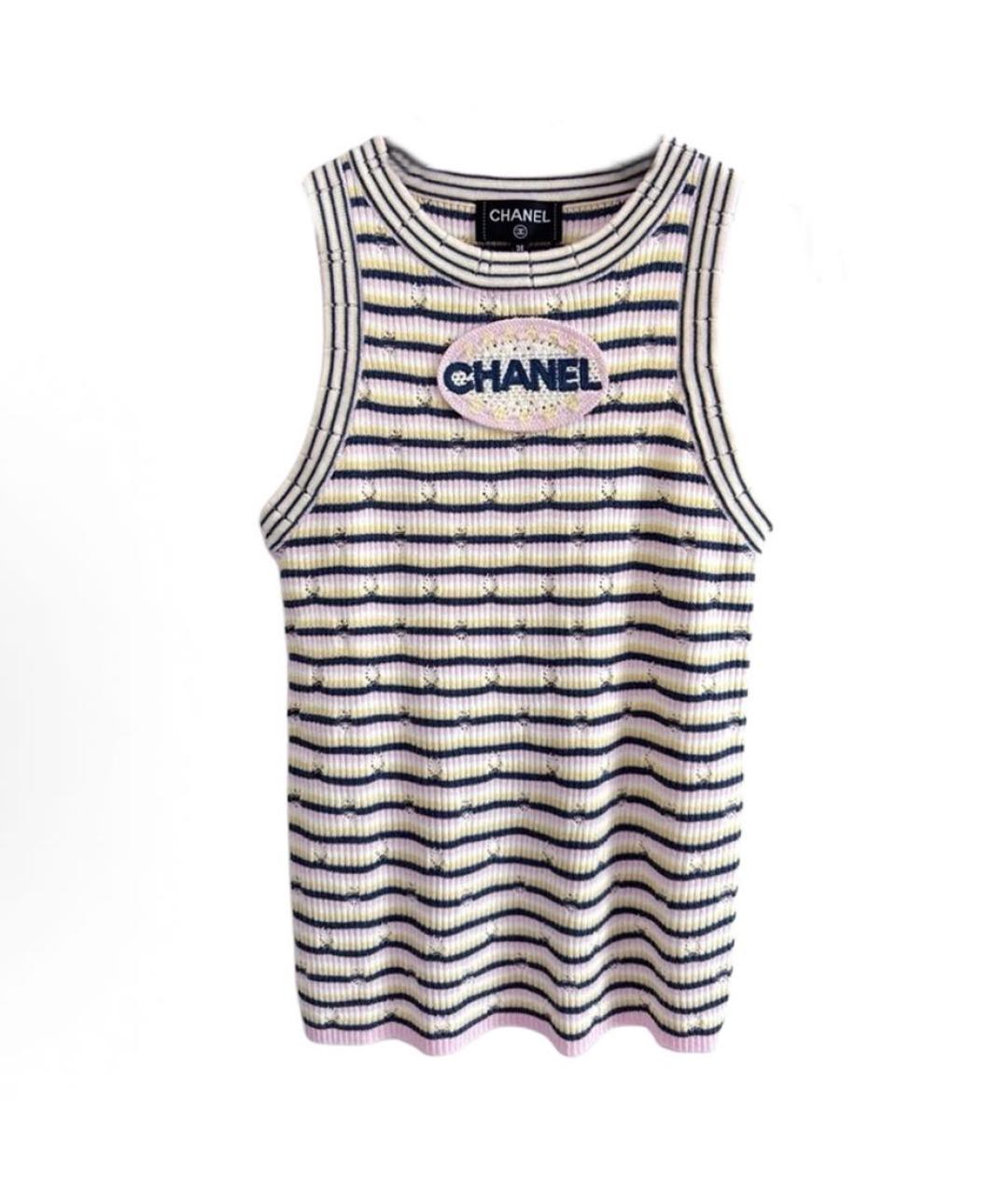 CHANEL Мульти хлопковая майка, фото 8