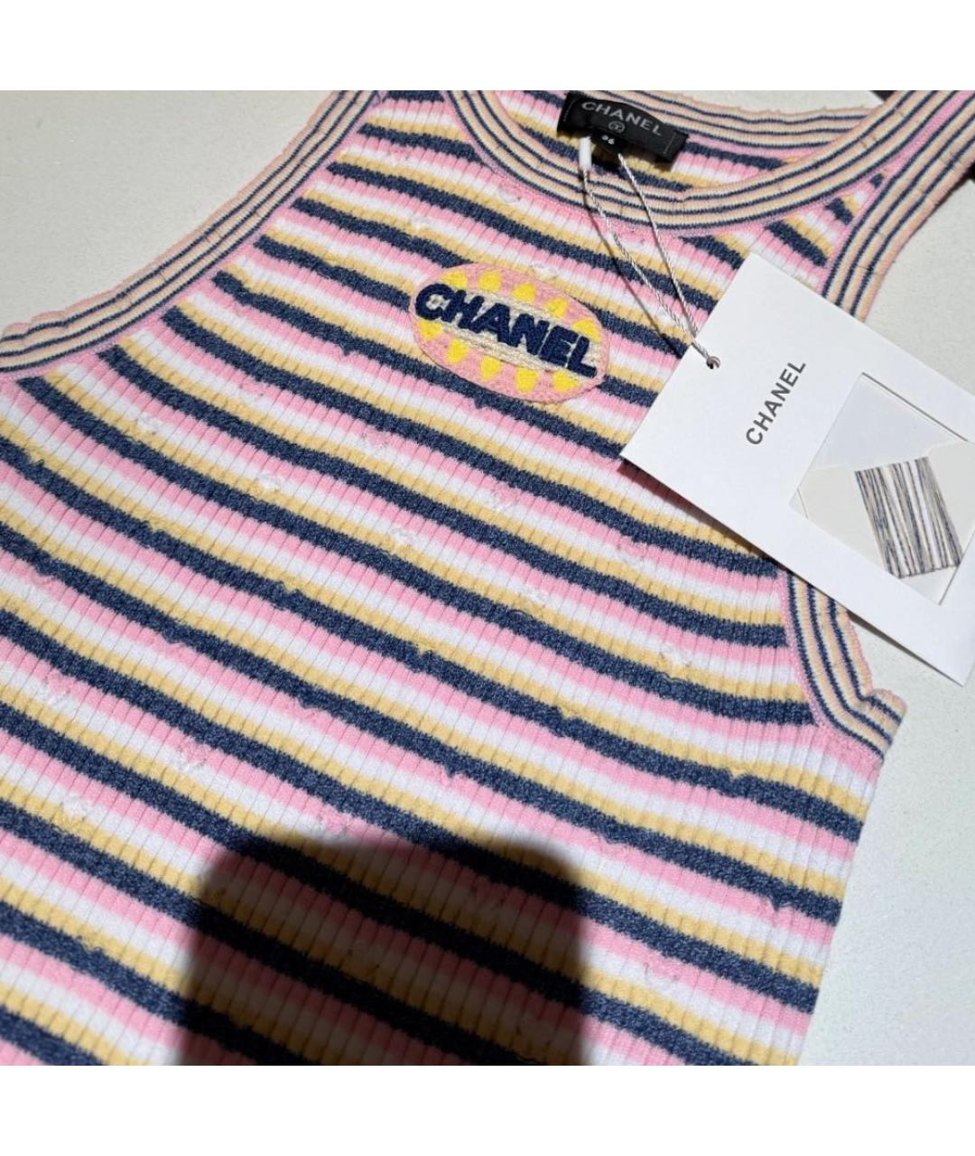 CHANEL Мульти хлопковая майка, фото 7