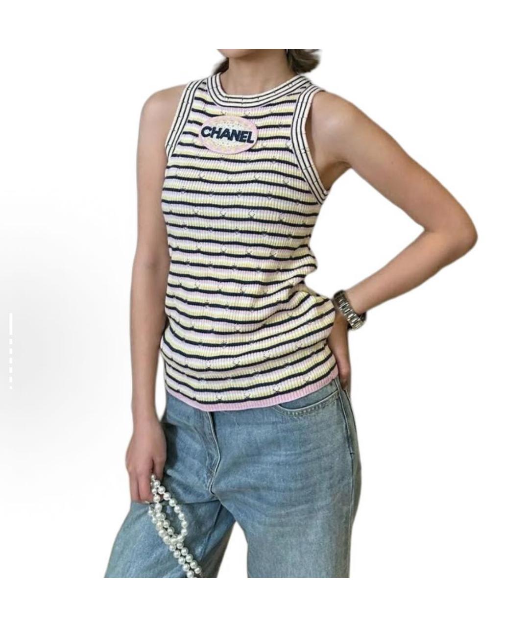 CHANEL Мульти хлопковая майка, фото 2