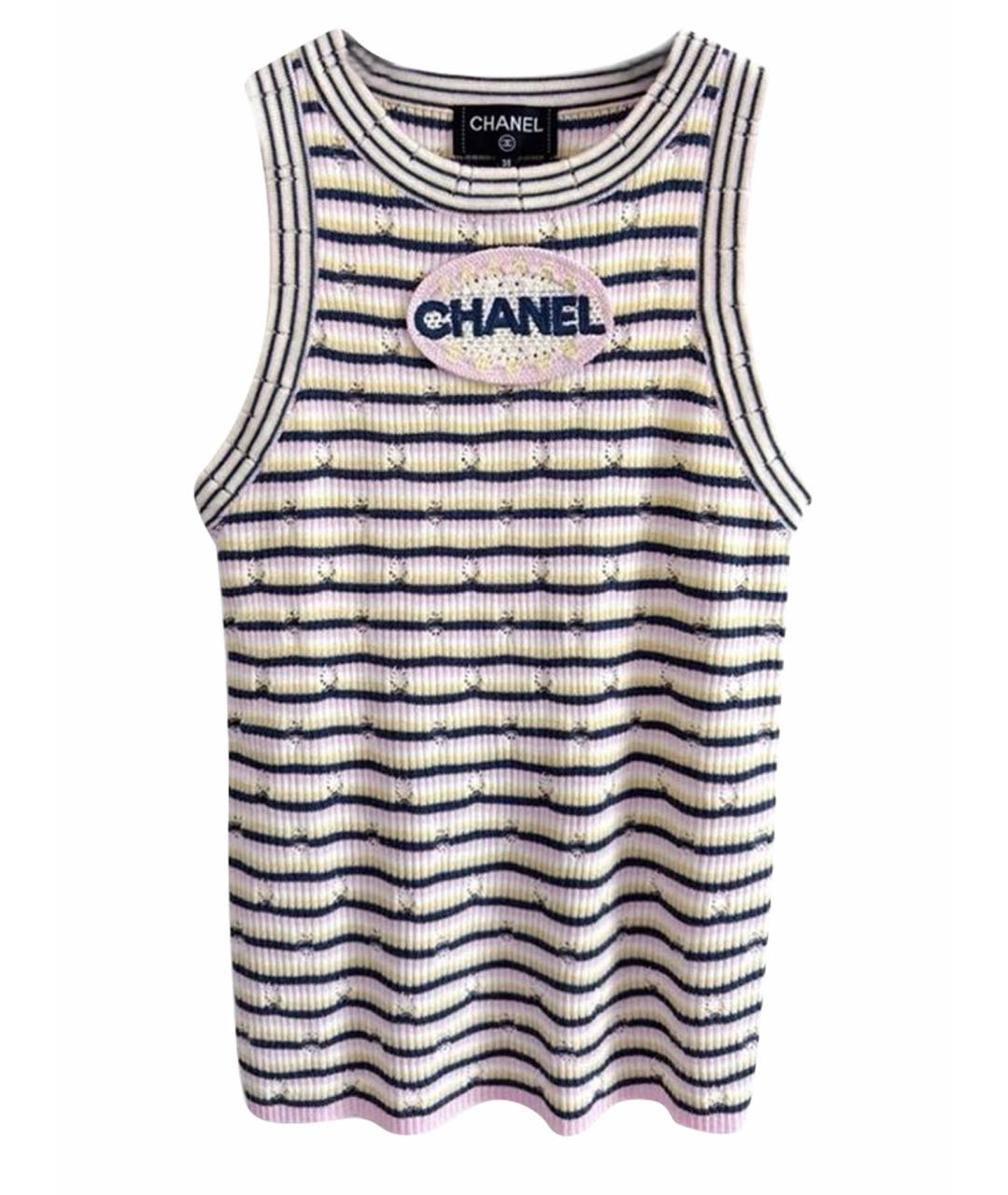 CHANEL Мульти хлопковая майка, фото 1