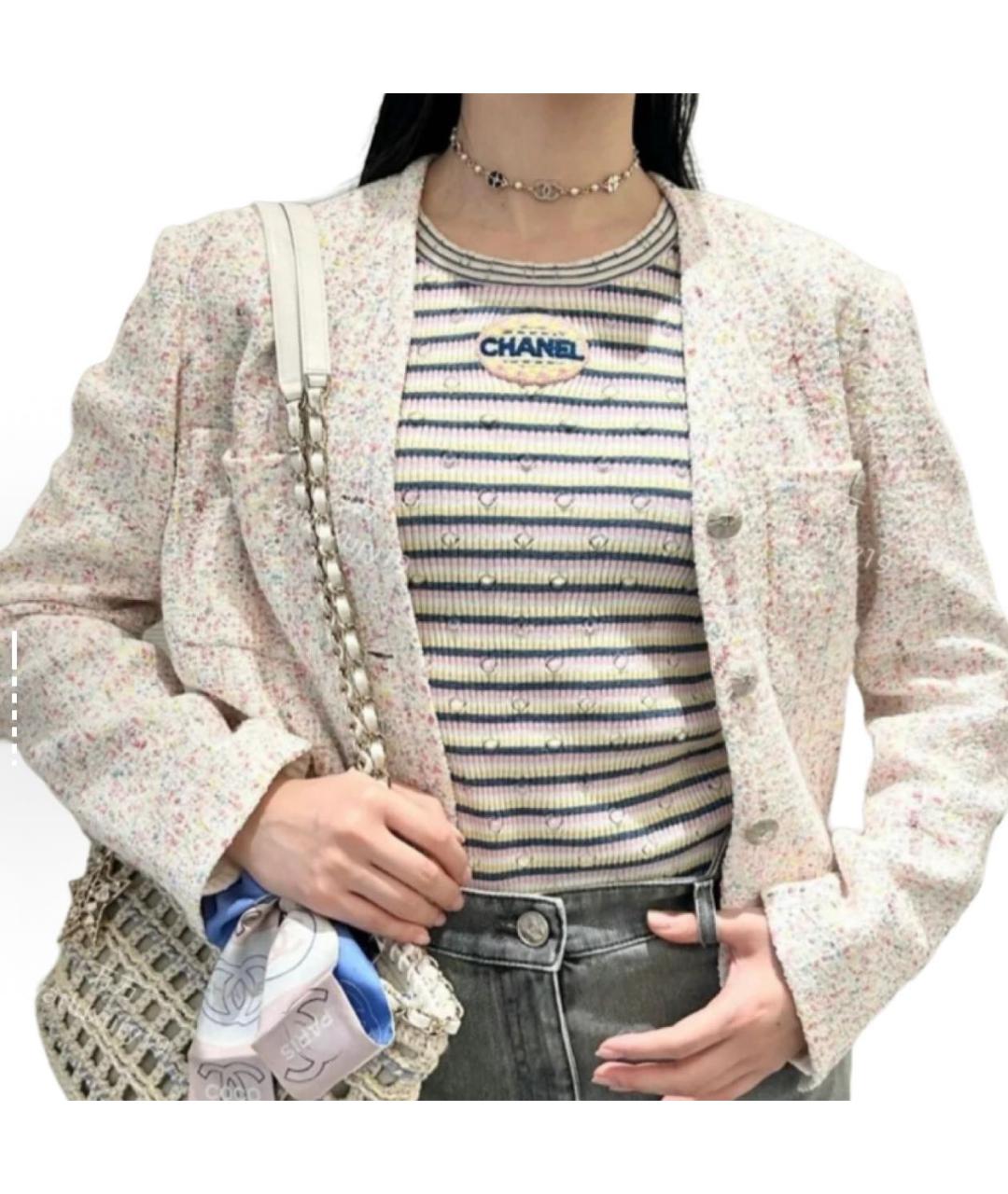 CHANEL Мульти хлопковая майка, фото 3