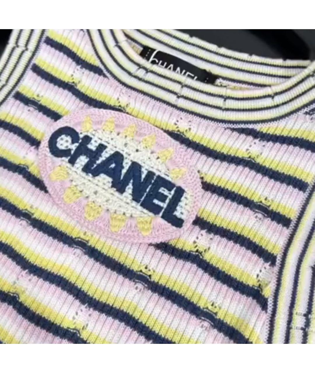 CHANEL Мульти хлопковая майка, фото 4