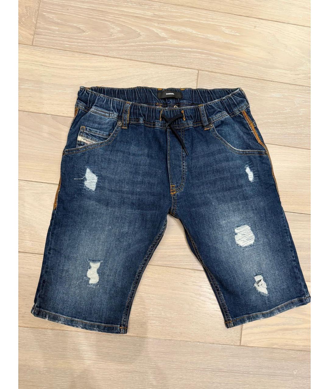 DIESEL Темно-синие деним детские шорты, фото 7