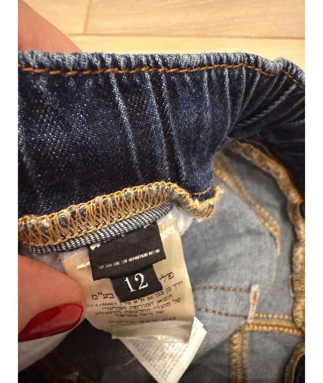 DIESEL Темно-синие деним детские шорты, фото 4