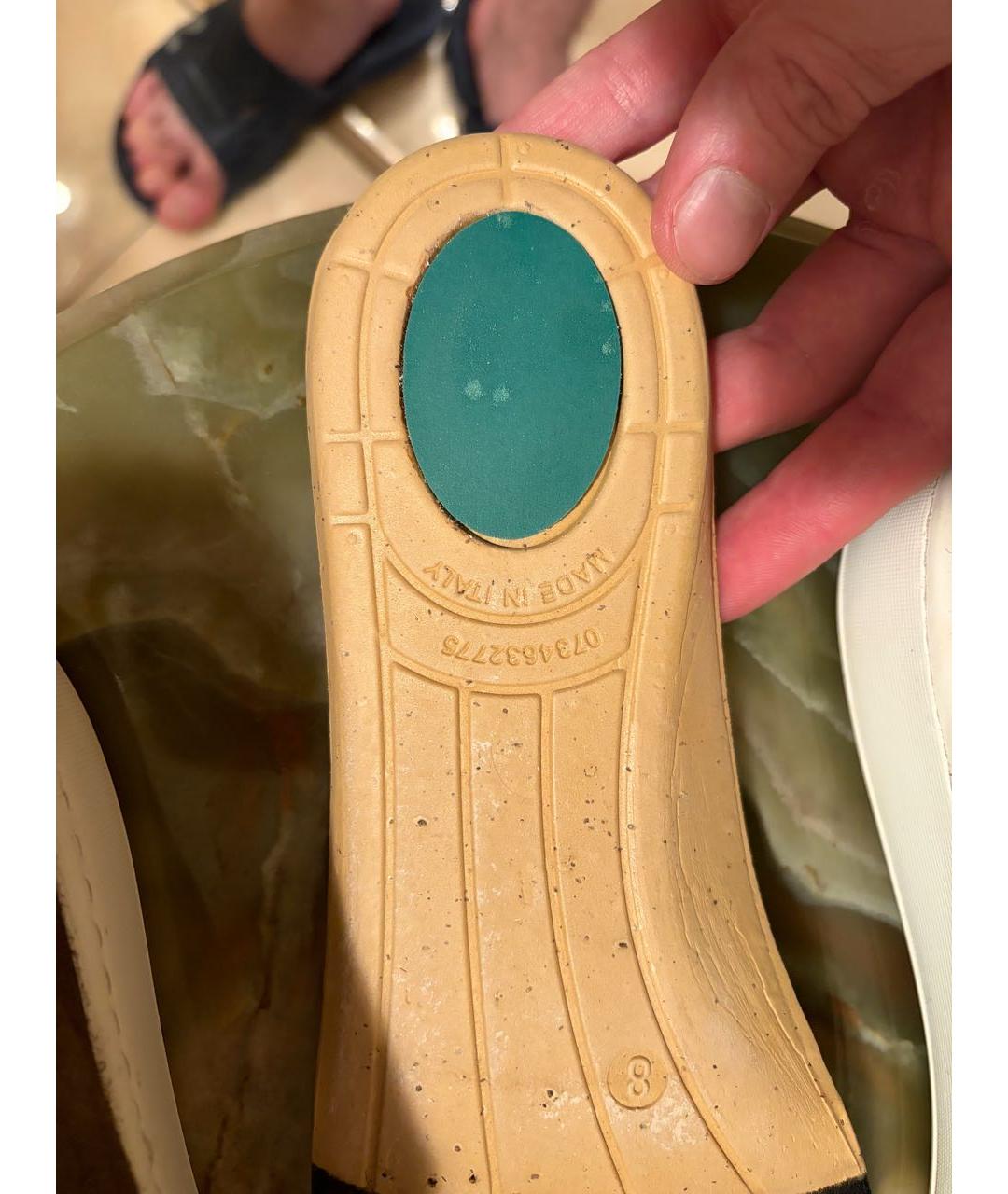 SANTONI Коричневые замшевые низкие кроссовки / кеды, фото 7