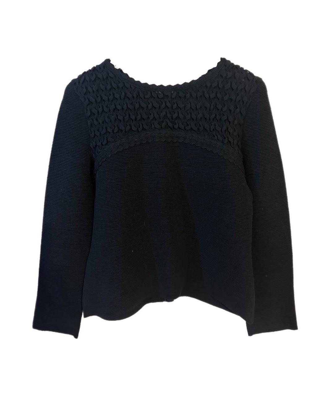 CHANEL Черный шерстяной кардиган, фото 2