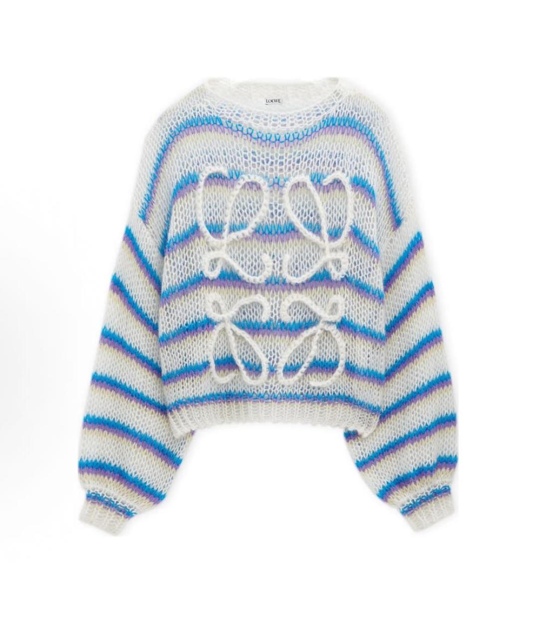 LOEWE Белый шерстяной джемпер / свитер, фото 8