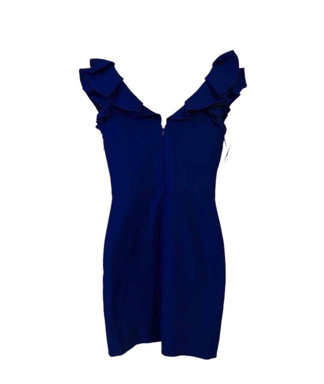LANVIN Синее полиамидовое коктейльное платье, фото 2
