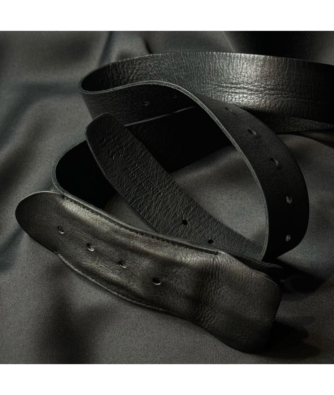 ANN DEMEULEMEESTER Черный кожаный ремень, фото 6