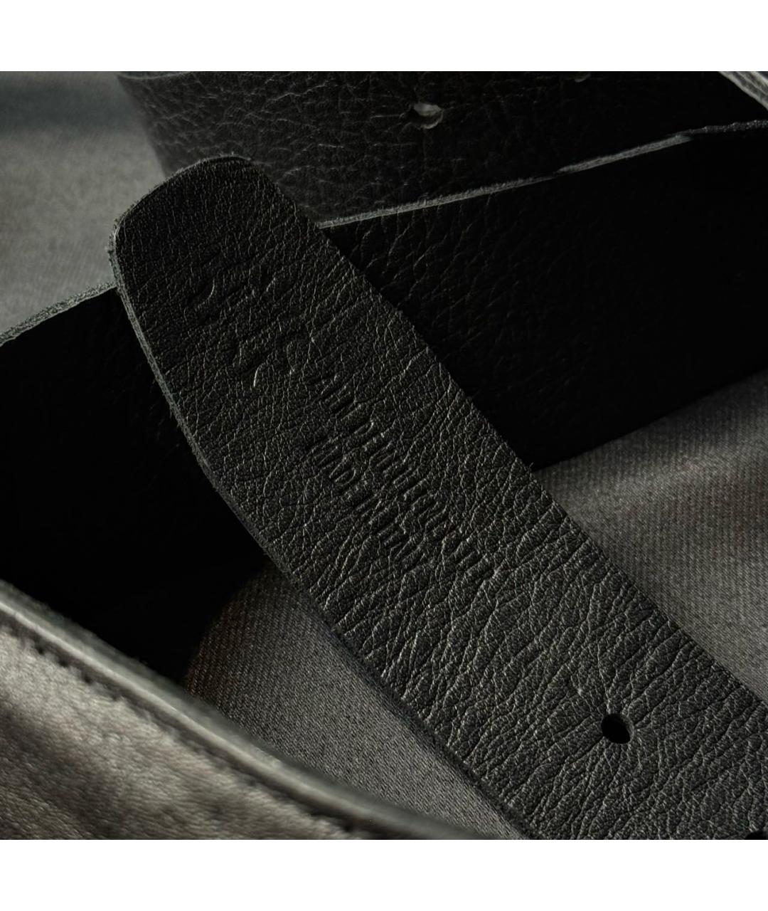 ANN DEMEULEMEESTER Черный кожаный ремень, фото 7