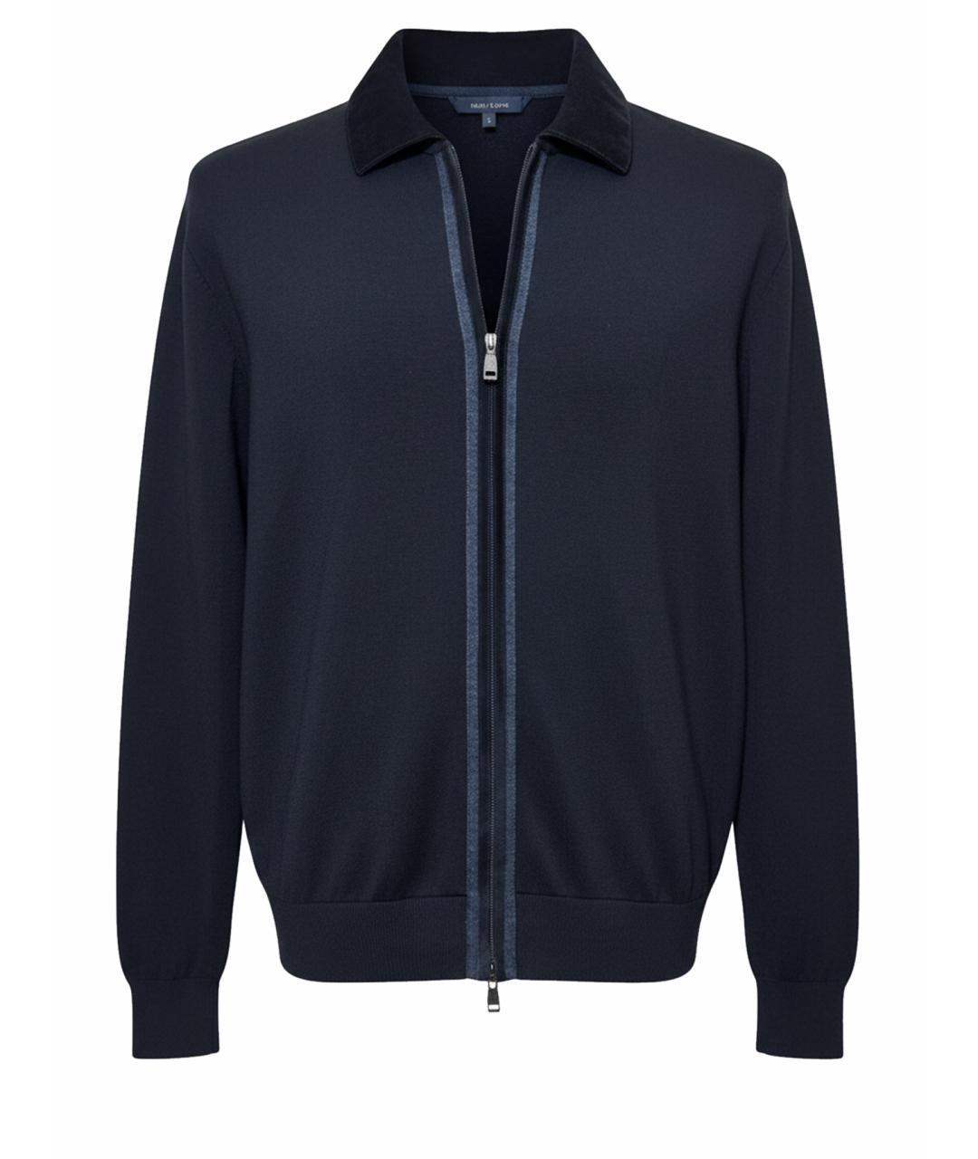 BRIONI Черный шерстяной кардиган, фото 1