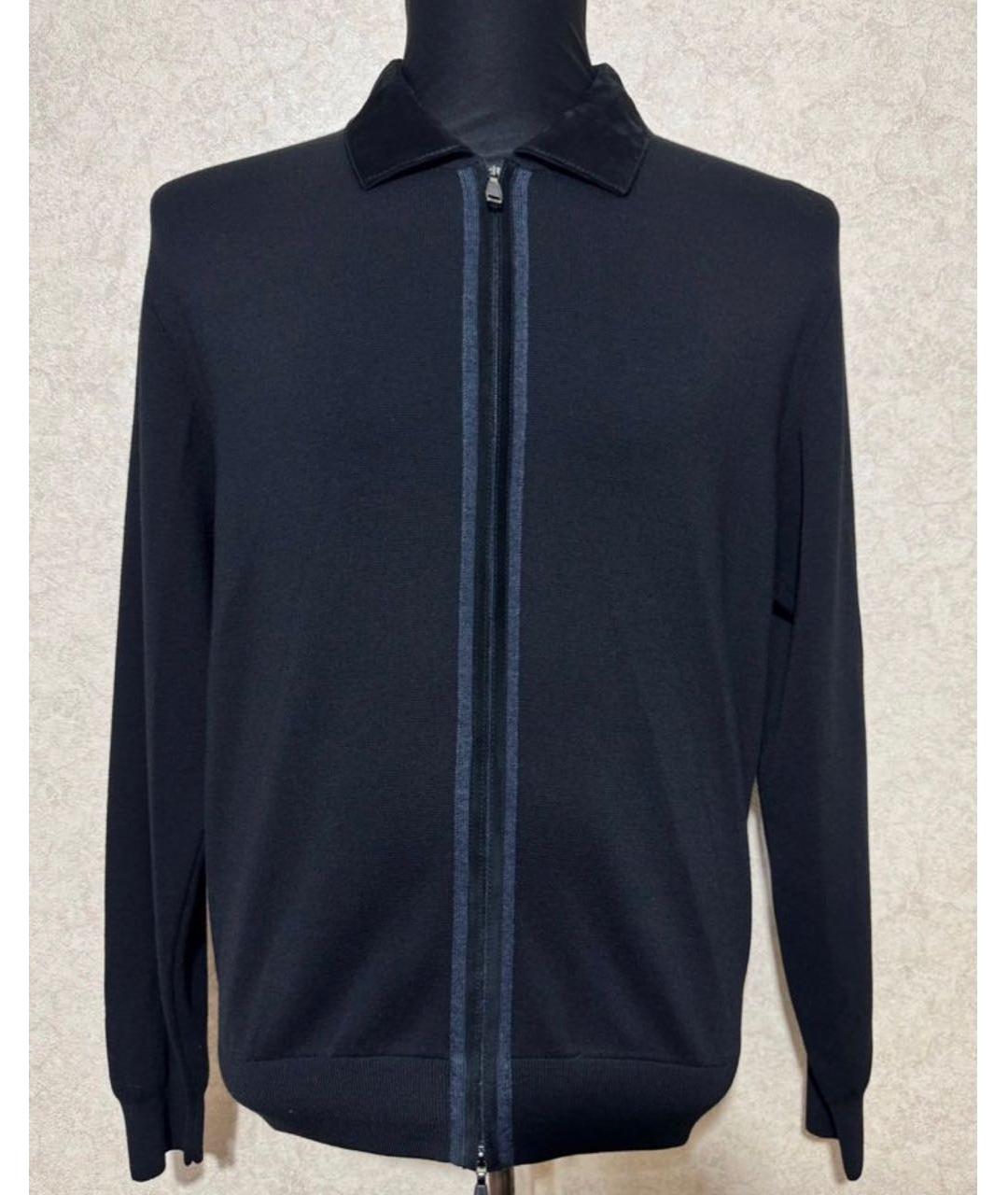 BRIONI Черный шерстяной кардиган, фото 3