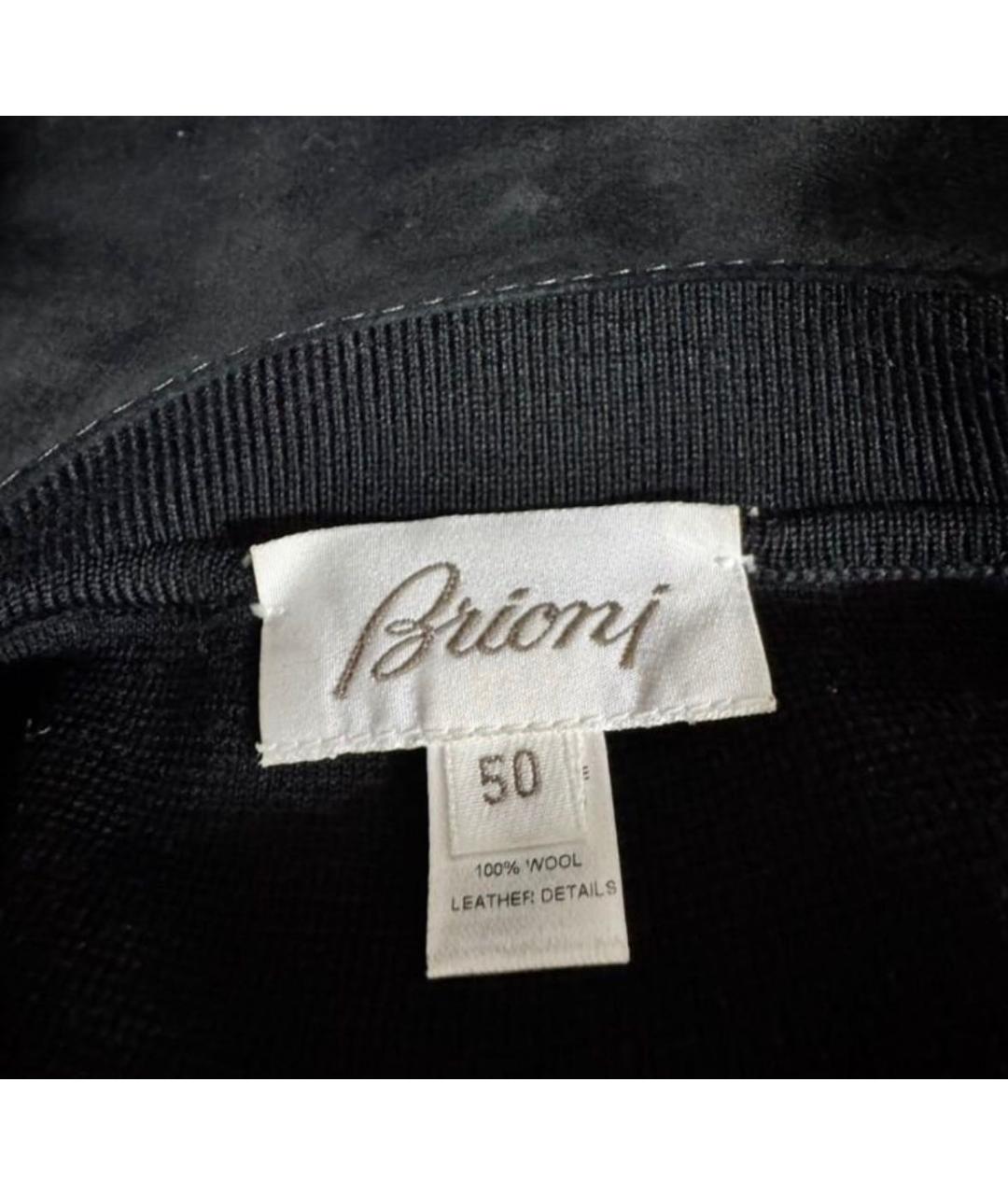 BRIONI Черный шерстяной кардиган, фото 6