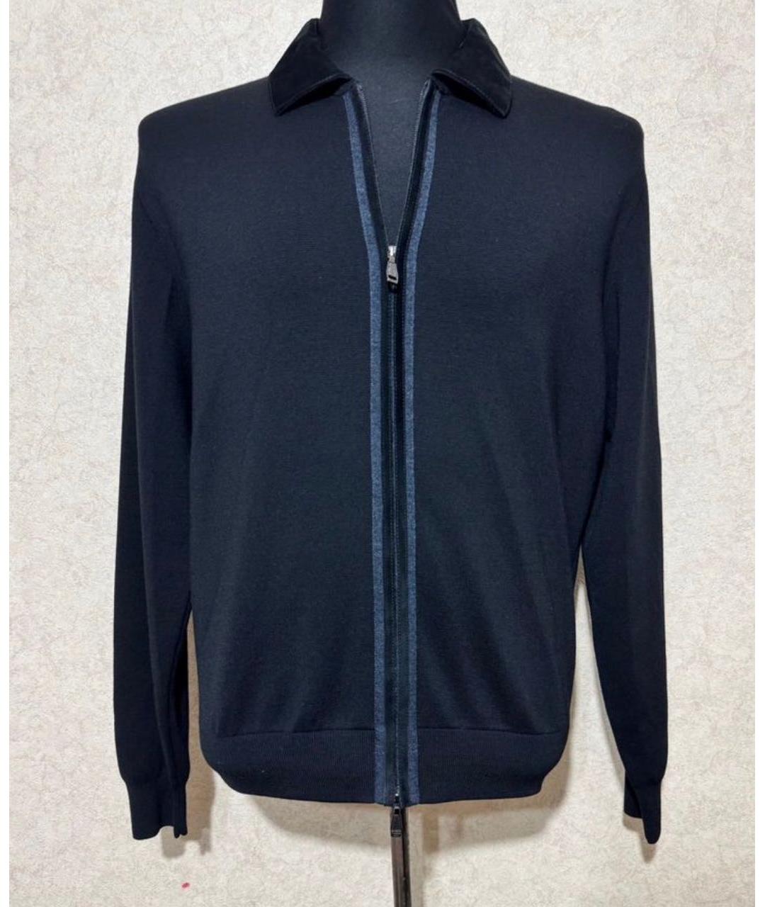 BRIONI Черный шерстяной кардиган, фото 7