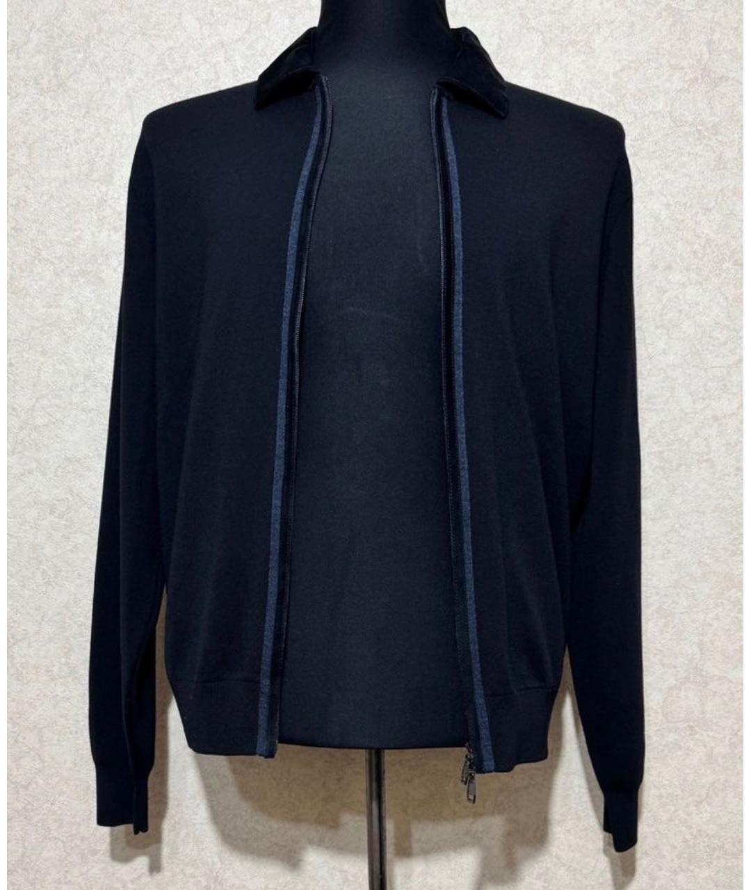 BRIONI Черный шерстяной кардиган, фото 2
