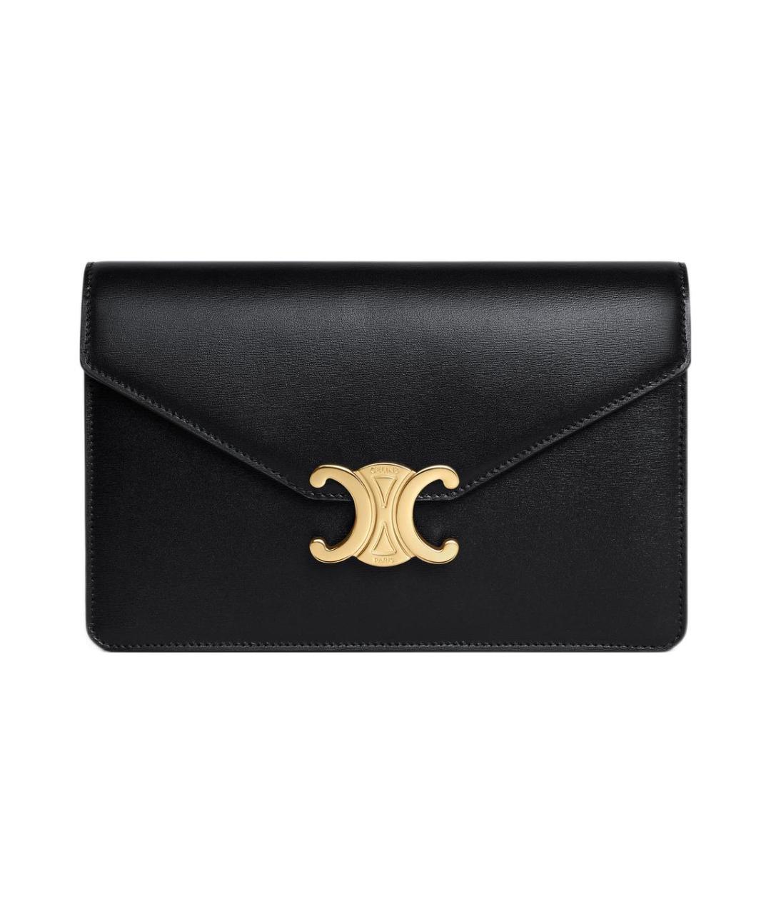 CELINE Черный кожаный кошелек, фото 1
