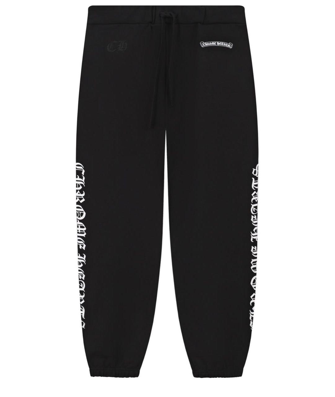 CHROME HEARTS Черные хлопковые повседневные брюки, фото 3