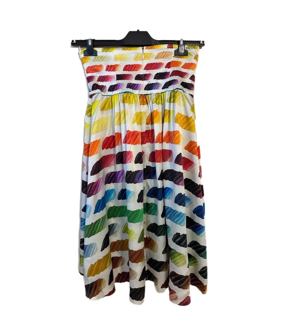 CHANEL Мульти шелковая юбка миди, фото 2