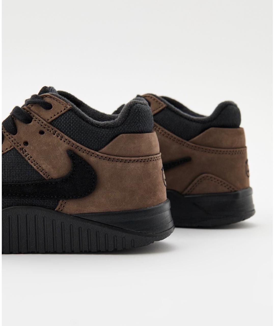 CACTUS JACK BY TRAVIS SCOTT Коричневые текстильные кроссовки, фото 4